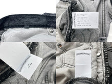 Load image into Gallery viewer, CHROME HEARTS クロムハーツ リーバイス 501 セメタリークロスパッチ ブラックデニムパンツ 30インチ 美品 中古 59638