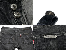 Load image into Gallery viewer, CHROME HEARTS クロムハーツ リーバイス 501 セメタリークロスパッチ ブラックデニムパンツ 30インチ 美品 中古 59638