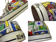 Load image into Gallery viewer, CHROME HEARTS クロムハーツ コンバース オールスター アメリカンコミック スターパッチ マルチカラー キャンバス シルバー925 48 美品 中古 59639
