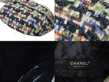 Load image into Gallery viewer, CHANEL シャネル ウエストバッグ ボディバッグ 2017年春夏 A93842 24番台 ツイード ラムスキン ホワイト シルバー金具 美品 中古 59651