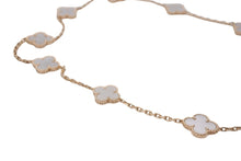 Load image into Gallery viewer, Van Cleef &amp; Arpels ヴァンクリーフ＆アーペル ヴィンテージ アルハンブラ ホワイトマザーオブパール 10P 美品 中古 59655