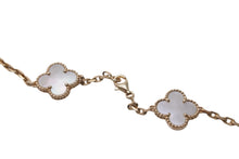 Load image into Gallery viewer, Van Cleef &amp; Arpels ヴァンクリーフ＆アーペル ヴィンテージ アルハンブラ ホワイトマザーオブパール 10P 美品 中古 59655