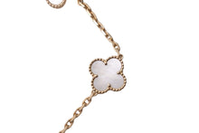 Load image into Gallery viewer, Van Cleef &amp; Arpels ヴァンクリーフ＆アーペル ヴィンテージ アルハンブラ ホワイトマザーオブパール 10P 美品 中古 59655
