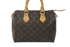 LOUIS VUITTON ルイ ヴィトン ハンドバッグ スピーディ25 M41528 モノグラム PVC コーティングキャンバス ブラウン 美品 中古 59657