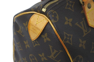 LOUIS VUITTON ルイ ヴィトン ハンドバッグ スピーディ25 M41528 モノグラム PVC コーティングキャンバス ブラウン 美品 中古 59657