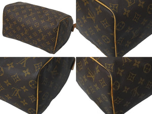 LOUIS VUITTON ルイ ヴィトン ハンドバッグ スピーディ25 M41528 モノグラム PVC コーティングキャンバス ブラウン 美品 中古 59657