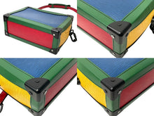 画像をギャラリービューアに読み込む, LOUIS VUITTON ルイヴィトン ショルダーバッグ ソフトトランク エピレザー ブルー グリーン レッド M55568 美品 中古 59661