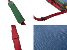 画像をギャラリービューアに読み込む, LOUIS VUITTON ルイヴィトン ショルダーバッグ ソフトトランク エピレザー ブルー グリーン レッド M55568 美品 中古 59661