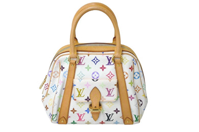 LOUIS VUITTON ルイ ヴィトン ハンドバッグ M40096 モノグラムマルチカラー プリシラ ブロン ホワイト 美品 中古 59667