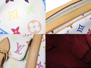 LOUIS VUITTON ルイ ヴィトン ハンドバッグ M40096 モノグラムマルチカラー プリシラ ブロン ホワイト 美品 中古 59667