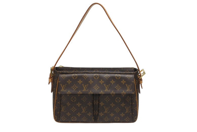 極美品 LOUISVUITTON ルイヴィトン ヴィバシテGM ワンショルダーバッグ M51163 モノグラム PVC レザー ゴールド金具 中古 4b005967