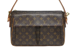 極美品 LOUISVUITTON ルイヴィトン ヴィバシテGM ワンショルダーバッグ M51163 モノグラム PVC レザー ゴールド金具 中古 4b005967