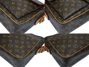 極美品 LOUISVUITTON ルイヴィトン ヴィバシテGM ワンショルダーバッグ M51163 モノグラム PVC レザー ゴールド金具 中古 4b005967