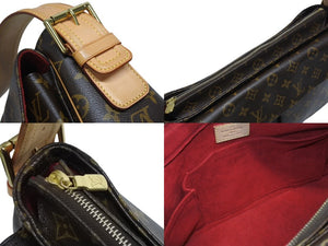 極美品 LOUISVUITTON ルイヴィトン ヴィバシテGM ワンショルダーバッグ M51163 モノグラム PVC レザー ゴールド金具 中古 4b005967