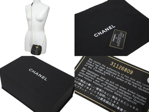 CHANEL シャネル パール ミニショルダーバック AS2529 BO5543 94305 31番台 21SS ブラック ゴールド金具 美品 中古 59671