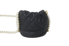 Load image into Gallery viewer, CHANEL シャネル パール ミニショルダーバック AS2529 BO5543 94305 31番台 21SS ブラック ゴールド金具 美品 中古 59671
