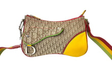 Load image into Gallery viewer, Christian Dior クリスチャンディオール ショルダーバッグ ラスタ トロッター サドル ブラウン 08RU 0094 美品 中古 59676