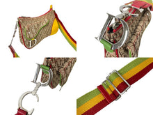 Load image into Gallery viewer, Christian Dior クリスチャンディオール ショルダーバッグ ラスタ トロッター サドル ブラウン 08RU 0094 美品 中古 59676