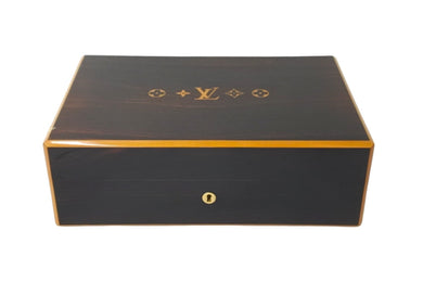 LOUIS VUITTON ルイヴィトン コフレ75 シガール ヒュミドール M58562 木製 コーティング ブラウン 美品 中古 59687