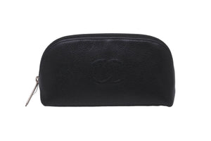 CHANEL シャネル ポーチ ココマーク タイムレスクラシックライン 48659 14番台 2010年 グレインカーフ ブラック 美品 中古 59690