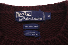 画像をギャラリービューアに読み込む, RALPH LAUREN ラルフローレン ニットセーター ウール100% 犬柄 ワインレッド グリーン Sサイズ 美品 中古 59700