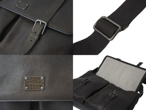 DOLCE&GABBANA ドルチェアンドガッバーナ ショルダーバッグ 2WAY ブラウン レザー ベルト金具 美品 中古 59710
