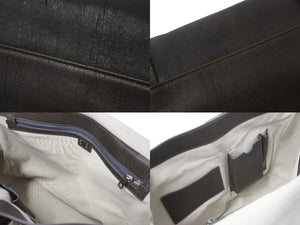 DOLCE&GABBANA ドルチェアンドガッバーナ ショルダーバッグ 2WAY ブラウン レザー ベルト金具 美品 中古 59710