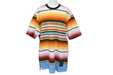 Load image into Gallery viewer, 極美品 MASTERMIND マスターマインド 半袖Ｔシャツ メキシカンボーダー MW23S10-TS027-017 レインボー Lサイズ 中古 59732
