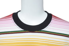 Load image into Gallery viewer, 極美品 MASTERMIND マスターマインド 半袖Ｔシャツ メキシカンボーダー MW23S10-TS027-017 レインボー Lサイズ 中古 59732
