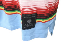 Load image into Gallery viewer, 極美品 MASTERMIND マスターマインド 半袖Ｔシャツ メキシカンボーダー MW23S10-TS027-017 レインボー Lサイズ 中古 59732