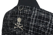 Load image into Gallery viewer, 極美品 MASTERMIND マスターマインド ジャケット スカル コットン ブラック 刺繍 Mサイズ シルバー金具 中古 59734