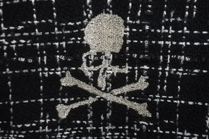 極美品 MASTERMIND マスターマインド ジャケット スカル コットン ブラック 刺繍 Mサイズ シルバー金具 中古 59734