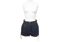 Load image into Gallery viewer, CHANEL シャネル ショートパンツ スカート ココマーク デニム ネイビー コットン サイズ40 P07818V05664 美品 中古 59736