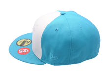 Load image into Gallery viewer, 新品未使用 NEW ERA Florida Marlins ニューエラ フロリダマーリンズ キャップ ブルー アイボリー グレーブリム 7 3/8 中古 59749
