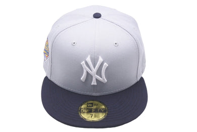 新品未使用 NEW ERA New york Yankees ニューエラ ニューヨークヤンキース キャップ グレー グリーンブリム 7 5/8 中古 59752