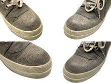 Load image into Gallery viewer, Rick Owens リックオウエンス クロムハーツ スニーカー ジオバスケット CHクロス装飾 グレー レザー サイズ41 美品 中古 59775