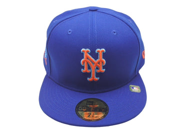 新品未使用 NEW ERA New york Mets ニューエラ ニューヨークメッツ キャップ ブルー オレンジ ブルーブリム 7 5/8 中古 59756