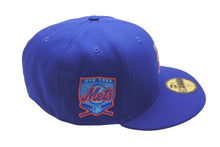 Load image into Gallery viewer, 新品未使用 NEW ERA New york Mets ニューエラ ニューヨークメッツ キャップ ブルー オレンジ ブルーブリム 7 5/8 中古 59756