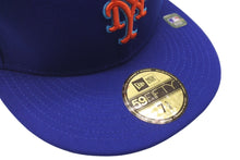 Load image into Gallery viewer, 新品未使用 NEW ERA New york Mets ニューエラ ニューヨークメッツ キャップ ブルー オレンジ ブルーブリム 7 5/8 中古 59756
