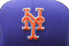 Load image into Gallery viewer, 新品未使用 NEW ERA New york Mets ニューエラ ニューヨークメッツ キャップ ブルー オレンジ ブルーブリム 7 5/8 中古 59756