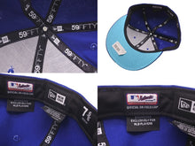 Load image into Gallery viewer, 新品未使用 NEW ERA New york Mets ニューエラ ニューヨークメッツ キャップ ブルー オレンジ ブルーブリム 7 5/8 中古 59756