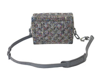 Load image into Gallery viewer, 新品同様 LOUIS VUITTON ルイヴィトン リサイクル ヴァージル ツイード ソフトトランク ショルダーバッグ グレー マルチ M58741 中古 59780