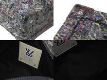 Load image into Gallery viewer, 新品同様 LOUIS VUITTON ルイヴィトン リサイクル ヴァージル ツイード ソフトトランク ショルダーバッグ グレー マルチ M58741 中古 59780