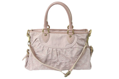 極美品 LOUIS VUITTON ルイ ヴィトン 2WAYハンドバッグ ショルダーストラップ付 M95836 モノグラムデニム ローズピンク 中古 59785