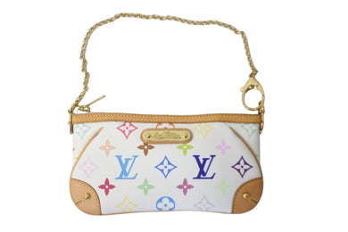LOUIS VUITTON ルイ ヴィトン ショルダーバッグ ポーチ M60096 ポシェット ミラMM モノグラムマルチカラー ブロン 美品 中古 59792