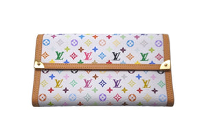 LOUIS VUITTON ルイ ヴィトン 長財布 M92659 モノグラムマルチカラー ポルトトレゾール インターナショナル ブロン 美品 中古 59793