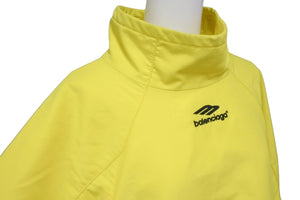 極美品 BALENCIAGA バレンシアガ 3Bスポーツアイコンロゴ プルオーバートラックスーツジャケット イエロー サイズL 中古 59795
