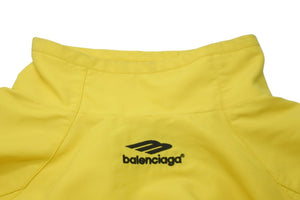 極美品 BALENCIAGA バレンシアガ 3Bスポーツアイコンロゴ プルオーバートラックスーツジャケット イエロー サイズL 中古 59795