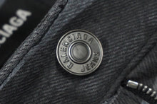 Load image into Gallery viewer, BALENCIAGA バレンシアガ パンツ ストーン ブラック カモ スケーター ショートパンツ デニム サイズ30 641464 美品 中古 59802