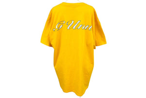 G-Unit 50cent 半袖 ヴィンテージ Ｔシャツ フルーツオブザルーム イエロー コットン サイズXL 2004 美品 中古 59803